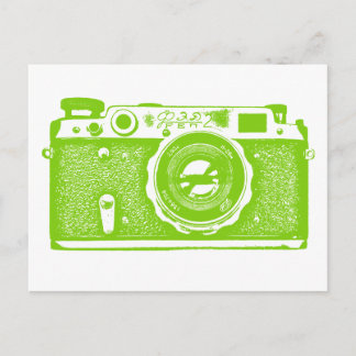 Russische Sowjetkamera - Martian Green Postkarte