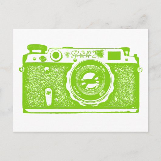 Russische Sowjetkamera - Martian Green Postkarte (Vorderseite)