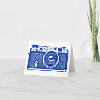 Russische Sowjetkamera - Navy Blue Karte