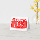 Russische Sowjetkamera - Rot Karte (Gelbe Blume)