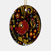 Russische Stildekoration Keramik Ornament (Rechts)