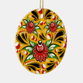 Russische Stildekoration Keramik Ornament (Rechts)