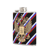 Russische Streifenflagge Flachmann (Links)