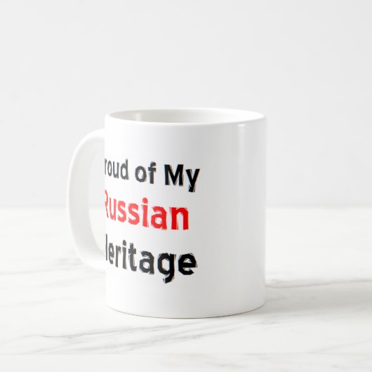 Russische Tasse (Vorderseite Links)
