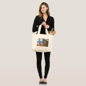russische Teezeit Jumbo Stoffbeutel (Vorderseite (Model))