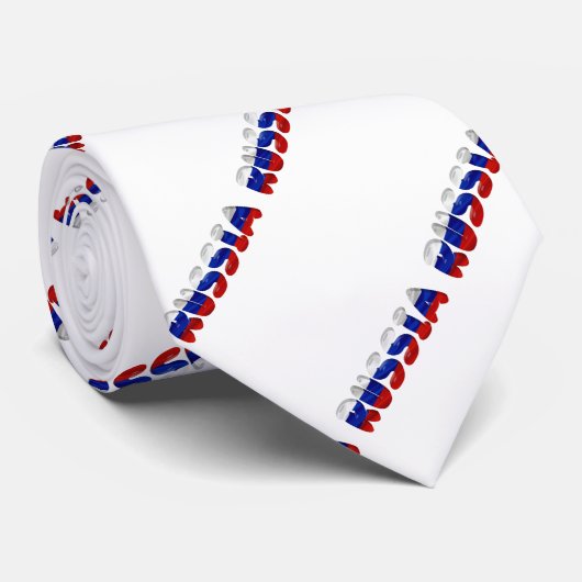 Russische Textflagge Krawatte (Gerollt)