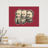 Russische Troika: Tolstoi, Dostojewski, Tschechow Poster (Küche)