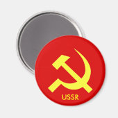 Russische UdSSR Hammer & Sickle Magnet (Vorderseite/Rückseite)