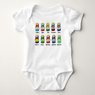 Russische Verschachtelungs-Puppe (Matryoshka) Baby Strampler