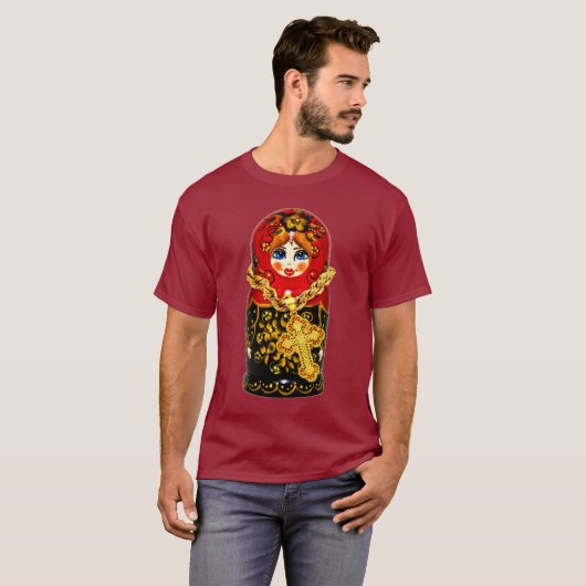 Russische Verschachtelungs-Puppe T-Shirt (Vorne ganz)