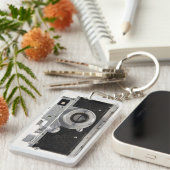 Russische VINTAGE CAMERA Z Monogramm DsAK Schlüsselanhänger (Vorderseite rechts)