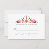 Russische Volkskunst Khokhloma Formal WEDD RSVP (Vorderseite)