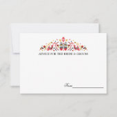 Russische Volkskunst Khokhloma Hochzeitsratgeber K Einladung (Vorderseite)