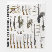 RUSSISCHE WAFFEN IM WELTKRIEG II FLEECEDECKE (Vorderseite)