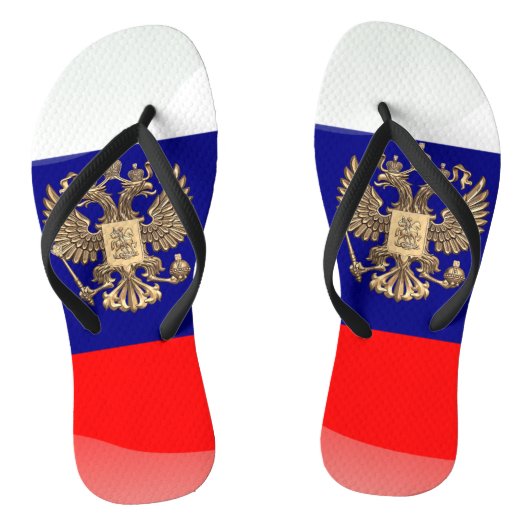 Russische Wappen Badesandalen (Fußbett)