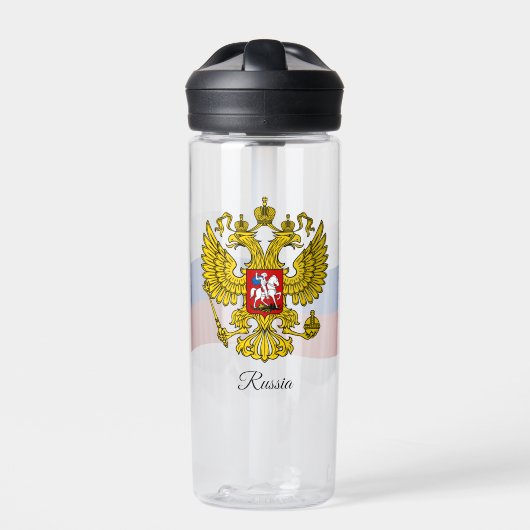 Russische Wappen, Flagge, Russland Trinkflasche (Vorderseite)