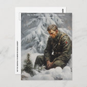 Russische Weihnachtsfeier Postkarte (Vorne/Hinten)