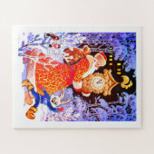 Russische Weihnachtskunst Puzzle (Horizontal)