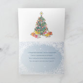 Russische Weihnachtsmagie Feiertagskarte (Innenseite)