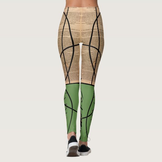 Russische Zeitung Leggings (Rückseite)