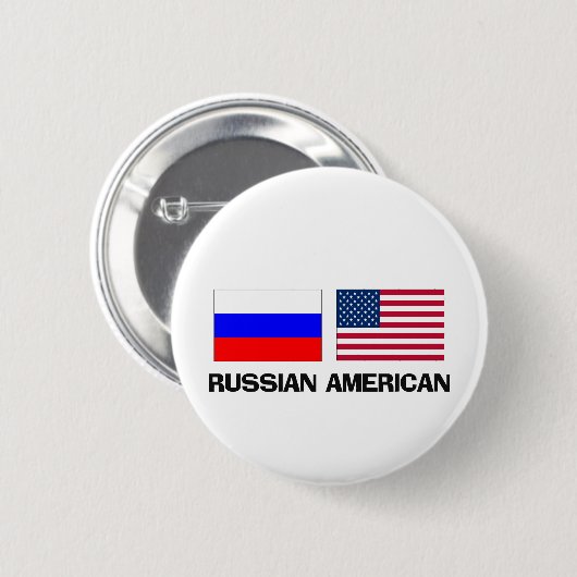 Russischer Amerikaner Button (Vorne & Hinten)