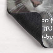 Russischer Blauer Grau Katze Attitude-Spaß Mousepad (Ecke)