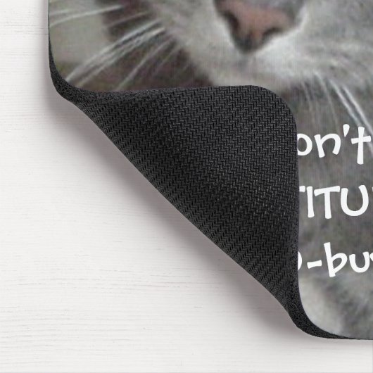 Russischer Blauer Grau Katze Attitude-Spaß Mousepad (Ecke)