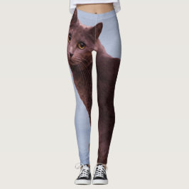 Russischer blauer Pussycat Leggings