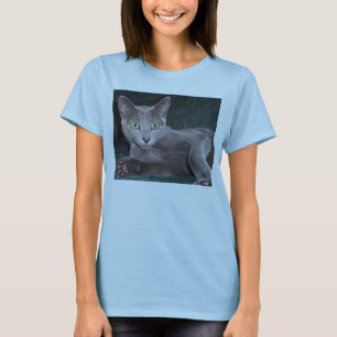 Russischer blauer T - Shirt