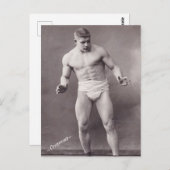 Russischer Bodybuilder Postkarte (Vorne/Hinten)
