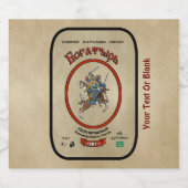 Russischer Bogatyr Bierflaschenetikett (Einzelnes Label)