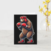 Russischer Boxbär Karte (Gelbe Blume)