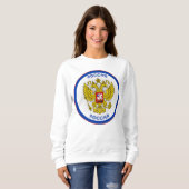 Russischer Doppeladler Kreisform Sweatshirt (Vorne ganz)