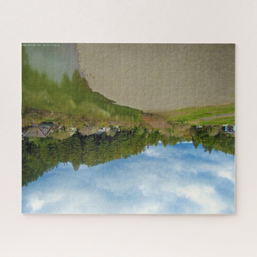 Russischer Fluss in Monte Rio, Kalifornien - Puzzl Puzzle (Horizontal)