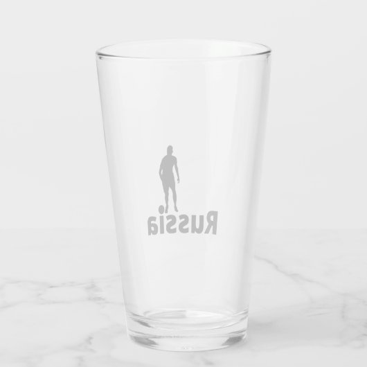 Russischer Fußball Glas (Rückseite)