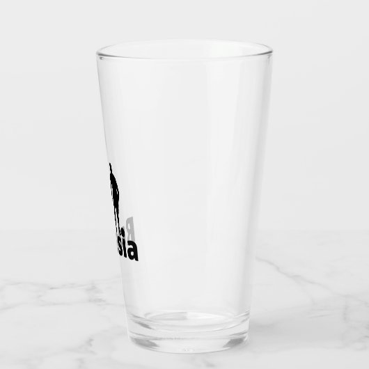 Russischer Fußball Glas (Links)