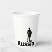 Russischer Fußball Pappbecher (Vorderseite)