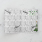 Russischer Icon Guardian Angel Feiertagskarte (Innenseite)