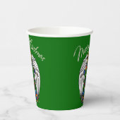 Russischer Icon Guardian Engel zu Weihnachten Pappbecher (Links)