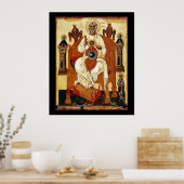 Russischer Jesus Art Nouveau Poster (Küche)