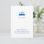 Russischer Kirchen-Empfang Einladung (Stehend Vorderseite)