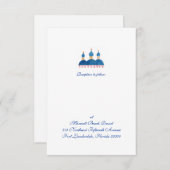 Russischer Kirchen-Empfang Einladung (Vorne/Hinten)