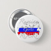 Russischer Mädchen-Felsen! Button (Vorne & Hinten)