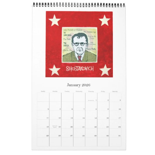 RUSSISCHER Mauer-Kalender Kalender (Jan 2026)