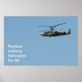 Russischer Militärhubschrauber Ka-50 Poster (Vorne)
