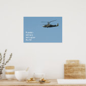 Russischer Militärhubschrauber Ka-50 Poster (Küche)