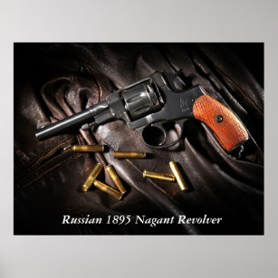 Russischer Nagant-Revolver von 1895 Poster