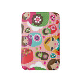 Russischer Puppenillustrationshintergrund Badematte (Vorderseite Vertikal)