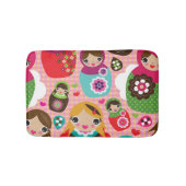 Russischer Puppenillustrationshintergrund Badematte (Vorderseite)