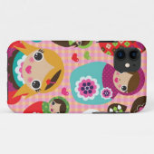Russischer Puppenillustrationshintergrund Case-Mate iPhone Hülle (Rückseite (Horizontal))